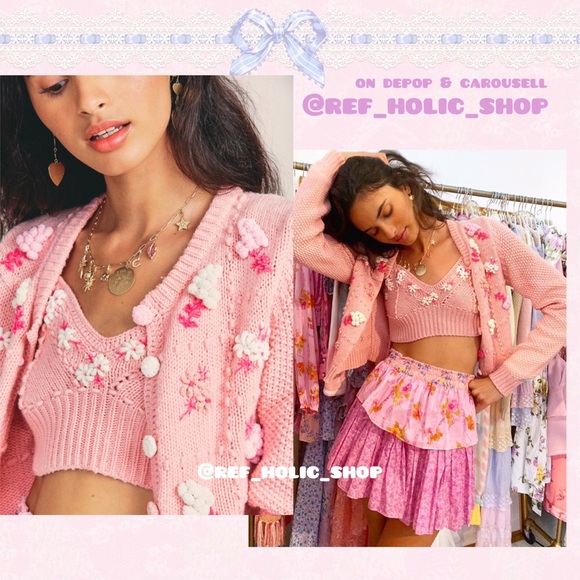 LoveShackFancy Briallon Sweater Cardigan - Picture 4 of 11